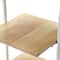 24'' White Modern Decorative Tray with 3 shelves